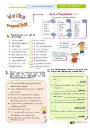 Some verbs + prepositions
