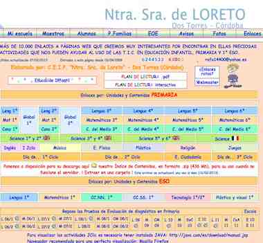 DIDACTIC UNITS BY CEIP NTRA. SRA. DE LORETO