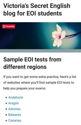 Sample EOI tests